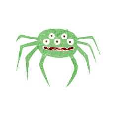 cartoon halloween spider N7