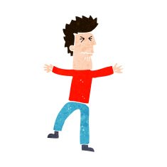 cartoon stressed man N69