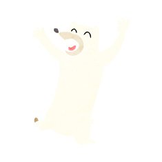 Cartoon Polar Bear N90