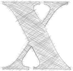 Freehand Typography Letter x N3