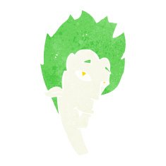 cartoon vampire head N35
