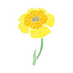 cartoon flower N409