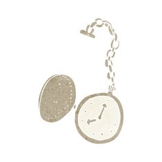 cartoon old watch N6