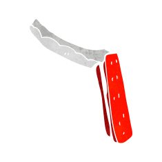 cartoon folding razor N10