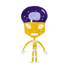 cartoon weird robot N10
