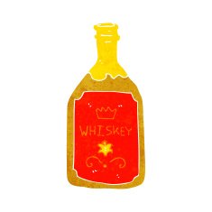 Cartoon Whiskey Bottle N18