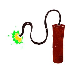 cartoon dynamite burning N10