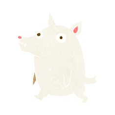 cartoon funny little dog N14