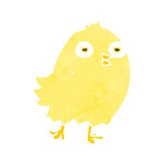 funny cartoon bird N163