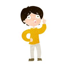 cartoon boy with idea N78