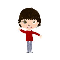 cartoon woman with idea N239