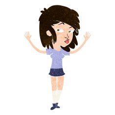cartoon pretty girl N99