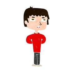 cartoon unhappy man N18