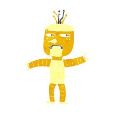 Cartoon Robot N268
