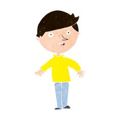 cartoon happy man N442