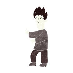 cartoon excited vampire N10