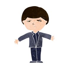 cartoon annoyed man N76