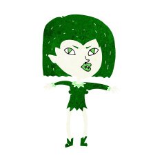 Cartoon Vampire Girl N224