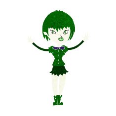 Cartoon Vampire Girl N225