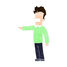 cartoon man accusing N21