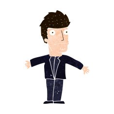 cartoon confused man N60