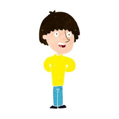 cartoon happy man N450
