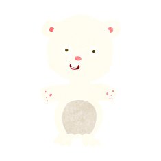 cute polar bear cartoon N12