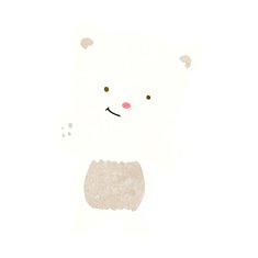 cute polar bear cartoon N13