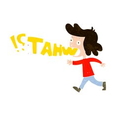 cartoon woman shouting what N9