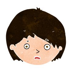 cartoon unhappy boy N56
