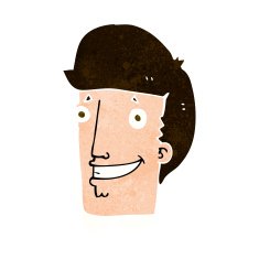 cartoon happy man N452