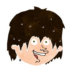 cartoon happy man N453
