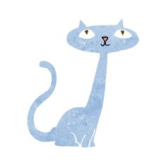 Cartoon Cat N219