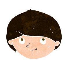 cartoon happy man N454
