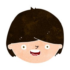Cartoon Happy Face N53