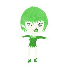 Cartoon Vampire Girl N227