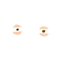 cartoon narrowed eyes N9
