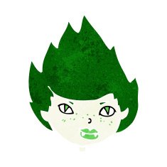 cartoon vampire head N36