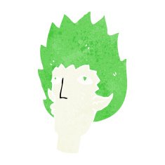 cartoon vampire face N37