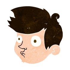 cartoon staring boy N24