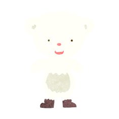 Cartoon Polar Bear Cub N48