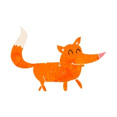 Cartoon little fox N31