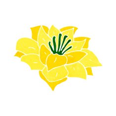 cartoon flower N411