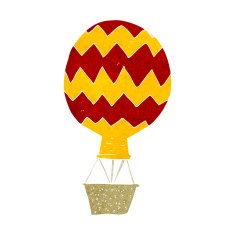 cartoon hot air balloon N15
