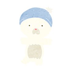 cartoon cute polar bear N43