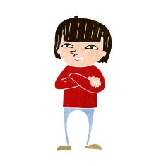 cartoon happy person N30