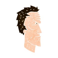 cartoon angry face N28