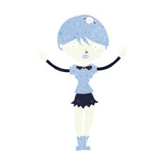 Cartoon Vampire Girl N229