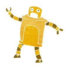 Cartoon Robot N271