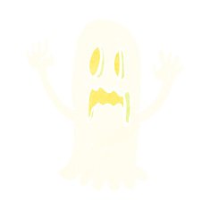cartoon spooky ghost N88